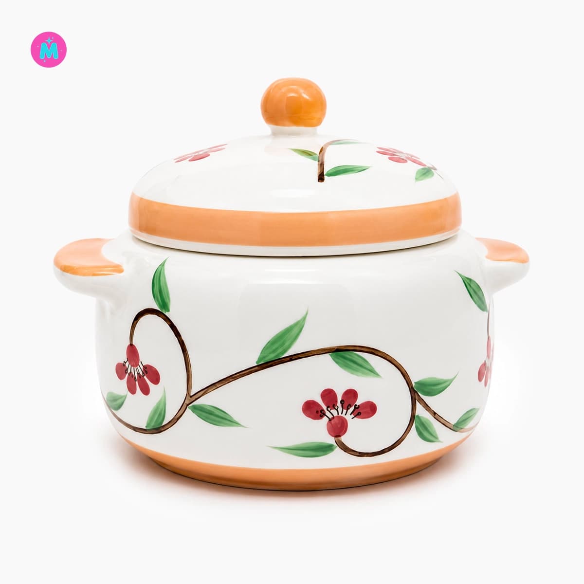 Ceramic Stew Pot with Lid 