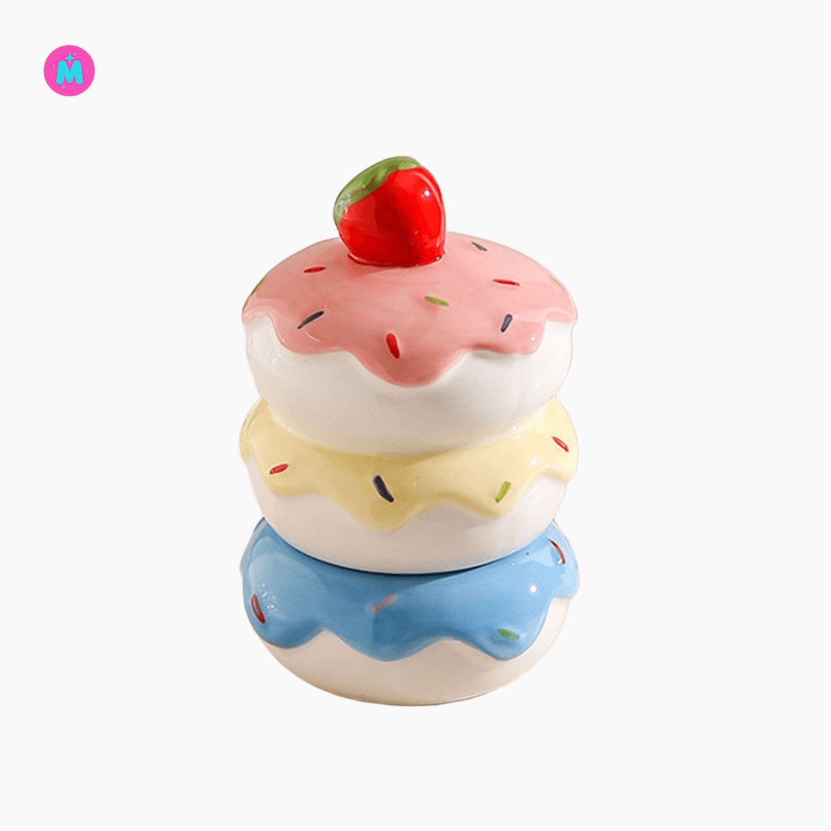 Strawberry Cake Ceramic Toothpick holder