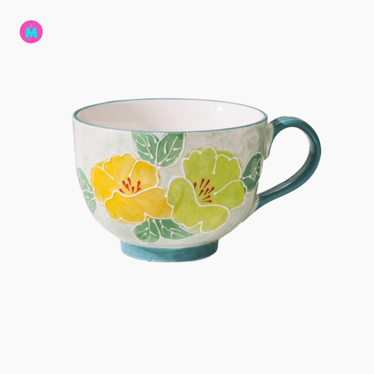 Hand-painted ceramic cup